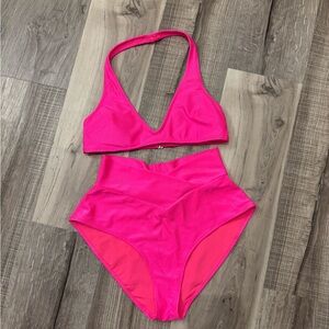 Aerie Hot Pink Bikini Set